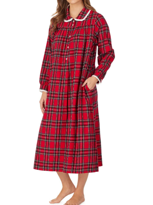 세이브돈(savdon),Lanz of Salzburg Lanz Womens Classic Cotton Flannel Peter Pan Nightgown