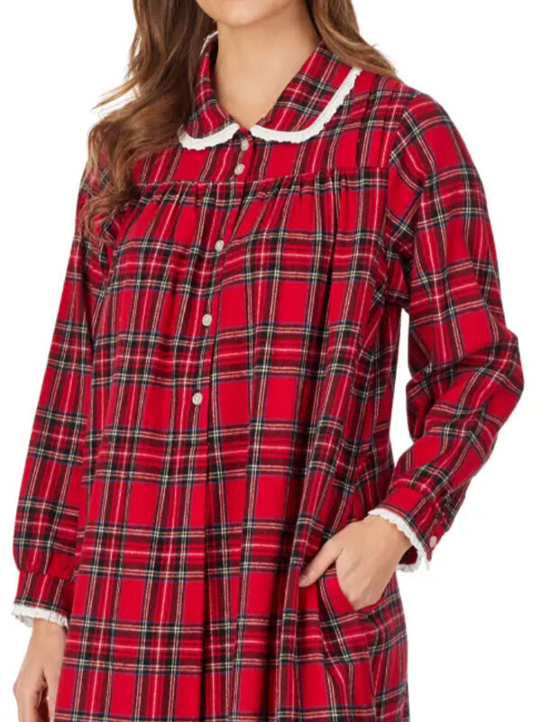 세이브돈(savdon),Lanz of Salzburg Lanz Womens Classic Cotton Flannel Peter Pan Nightgown