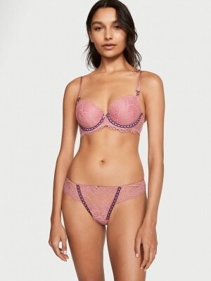 세트] Victorias Secret DA- Lightly Lined Ribbon Slot Demi Bra