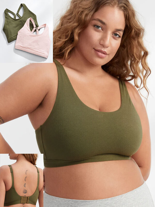 세이브돈(savdon),[2장 묶음] 빅사이즈  면소재 브라렛