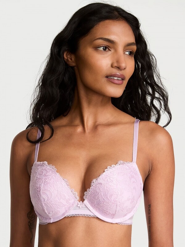 세이브돈(savdon),[세트] Victorias Secret DA- Smooth & Lace Push-Up Bra & Embroidery Brazilian Panty