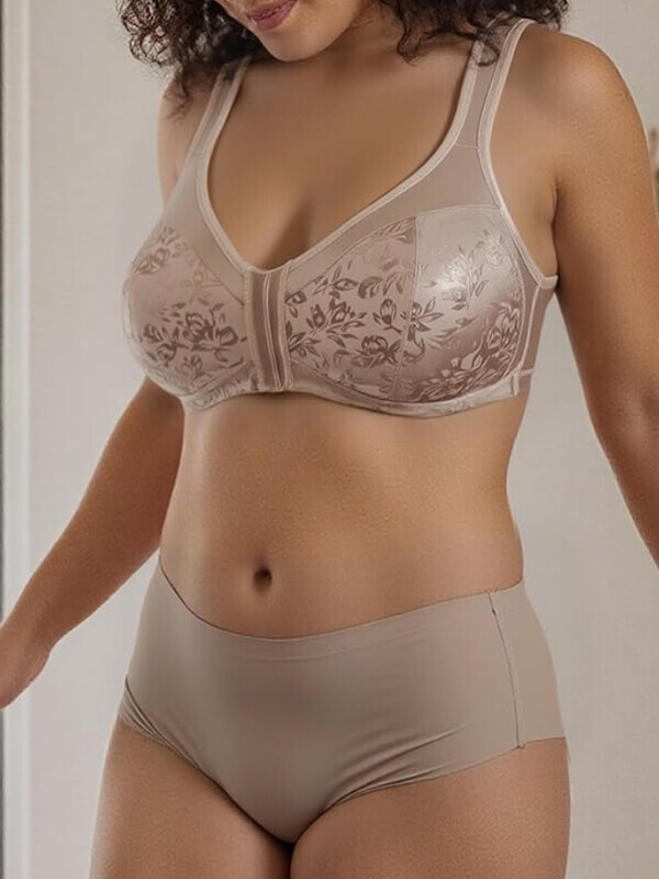 세이브돈(savdon),앞잠금의 가슴을 많이 감싸주고 편안한 노와이어 보정미니마이져브라