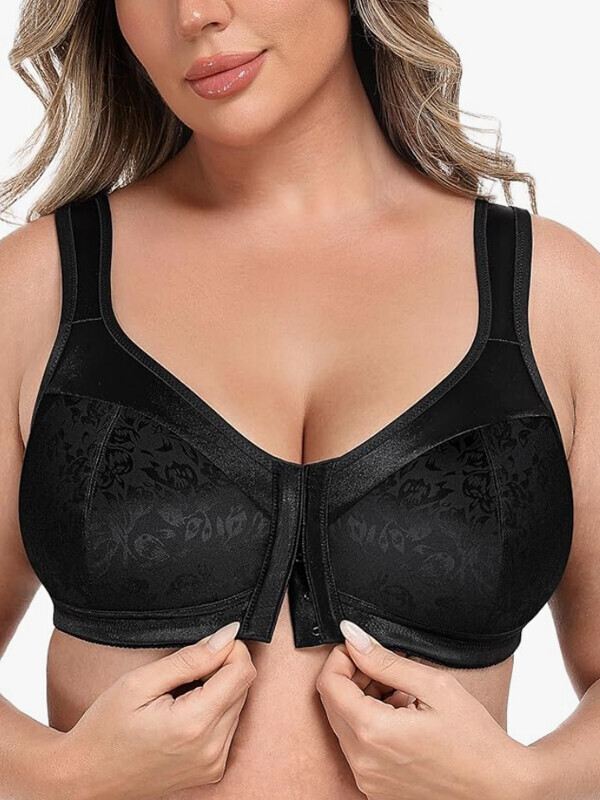 세이브돈(savdon),앞잠금의 가슴을 많이 감싸주고 편안한 노와이어 보정미니마이져브라